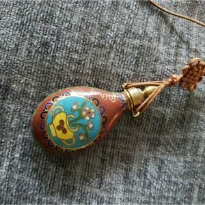 Antique Baked Enamel Necklace 😍